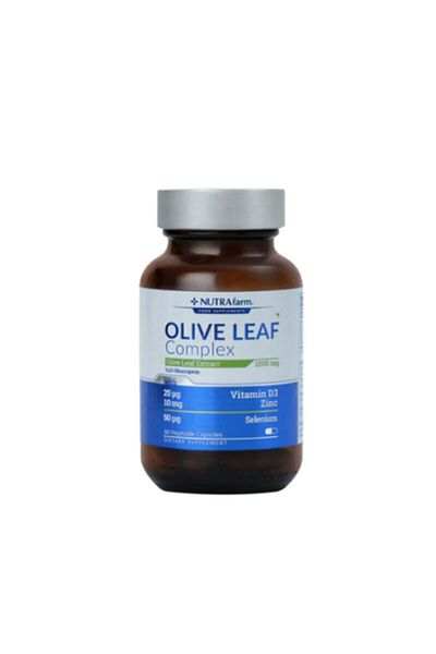 Dermoskin Nutrafarm Olive Leaf Complex Food Supplement 60 Capsules