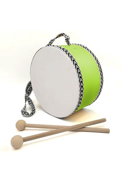 BAKSEPETE Leather Toy Children's Drum Green (2-5 Years)