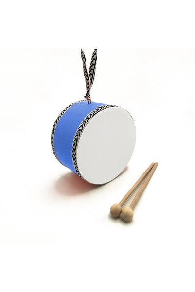 Souvenest Leather Toy Kids Drum Blue( 2-5 Years)