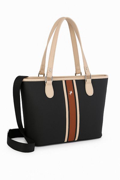 POLO CLUB Geantă de mână și umăr cu curea încrucișată lungă cu 4 compartimente pentru femei (32x27 CM)