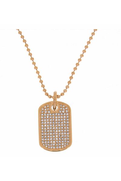 Tommy Hilfiger Women Rose Gold Tone Stainless Steel Necklace