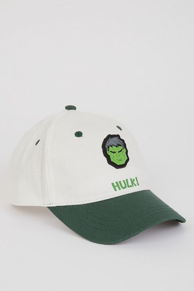 DeFacto Boy's Marvel Avengers Label Printed Cotton Cap Hat D9485A825Sm