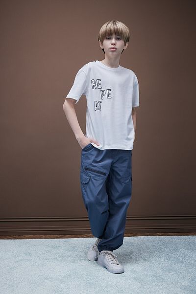 DeFacto Tricou cu mânecă scurtă imprimat cu gât crew pentru băieți D9505a825sp