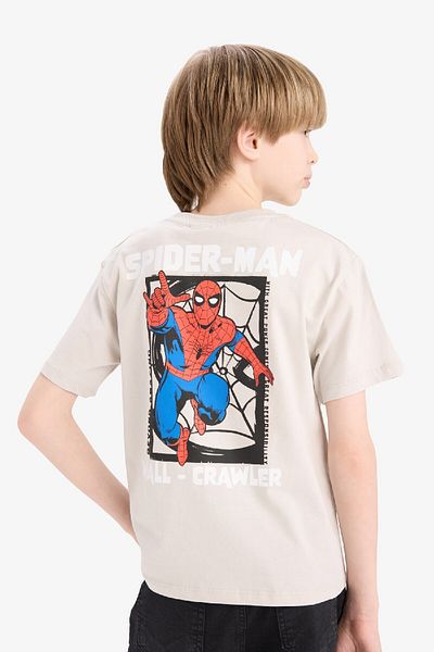 DeFacto Boy's Marvel Spiderman Crew Neck Short Sleeve T-Shirt D9570A825Sm