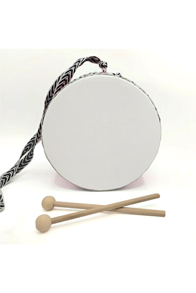 BAKSEPETE Leather toy children's drum orange (2-5 years)