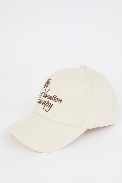 DeFacto Women's Label Printed Woven Baseball Basketball Cap D9479Ax25Sm