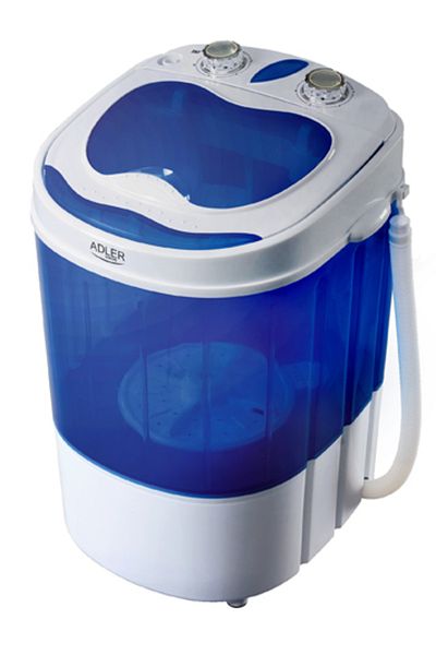 adler Přenosná mini pračka Ad 8051, kapacita 3 kg, ideální na cesty, kempování nebo dovolenou