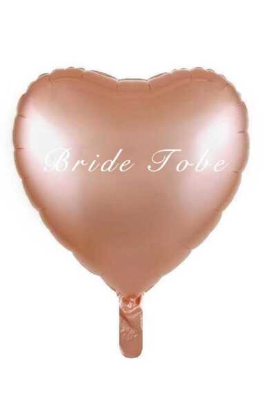 PARTİ AŞKI بالون قلب من رقائق الفويل من Bride To Be مقاس 18 بوصة 45 سم وبالون...