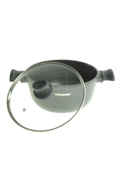 Generic Marble-coated pot with lid TS-1291, 24 cm, 4 L