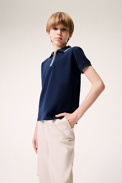 DeFacto Jungen-Polokragen-Piqué-Kurzarm-T-Shirt D9253a825sm