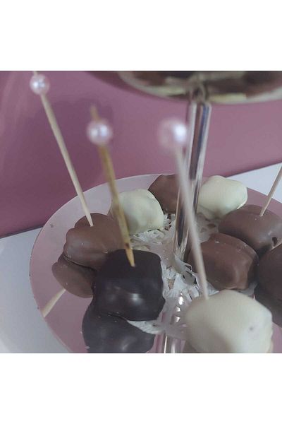 esdekor Handmade Cocktail Fruit Turkish Delight Sofa Invitation Event Ornate Toothpick Set 1 Pack