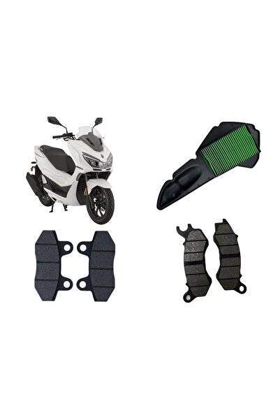 MOTOHANE Mondial Strada 125 Bakım Seti Ön-Arka Balata Ve Hava filtresi