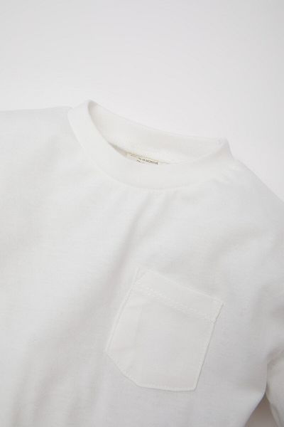 DeFacto Baby Boy Crew Neck Basic Solid Long Sleeve T-Shirt B7004A525Sp