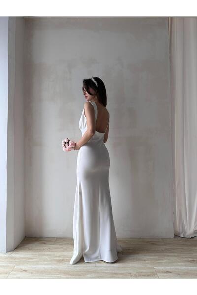 Mooi Butik White Wind Maxi Dress 7401