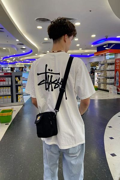 Grove Fashion Tricou oversize unisex cu imprimeu pe spate ST Tag