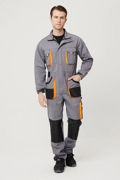 Armadillo Alaska Gabardine Jumpsuit with Knee Reinforcement Adjustable Sleeve and Cuffs Reflective Piping Functional Pocket