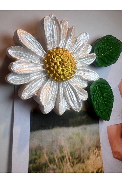 Love Candle Dekor Papatya Magnet, 8li Magnet Seti, Çiçek Magnet, El Yapımı De...