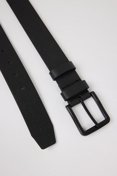 DeFacto Men's Faux Leather Casual Belt - Rectangular Buckle, X3810Azns
