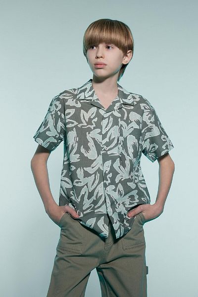 DeFacto Boy Oversize Wide Fit Polo Neck Short Sleeve Shirt