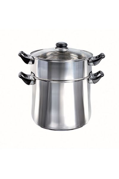 LİVOO Oala de cuscus MEP119, 12 L, argintiu