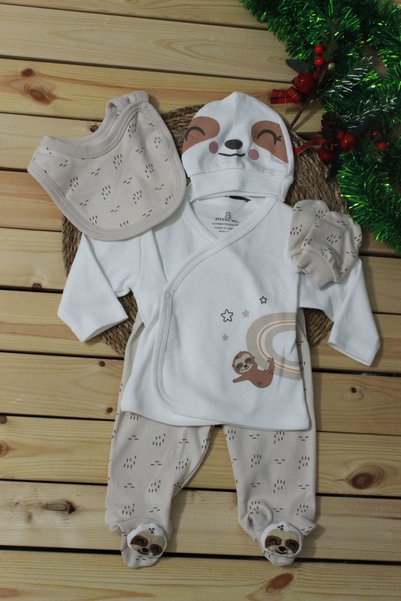 Litte Life Barbosa Litte Life Cute Animals with Koala Rattles 100% Cotton Hospital Release Set of 5