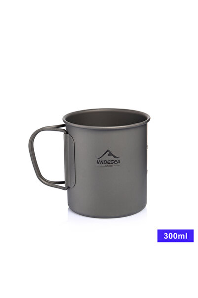 Choice كوب تيتانيوم 300 مل من Widesea للتخييم، كوب تيتانيوم، أدوات مائدة سياح...