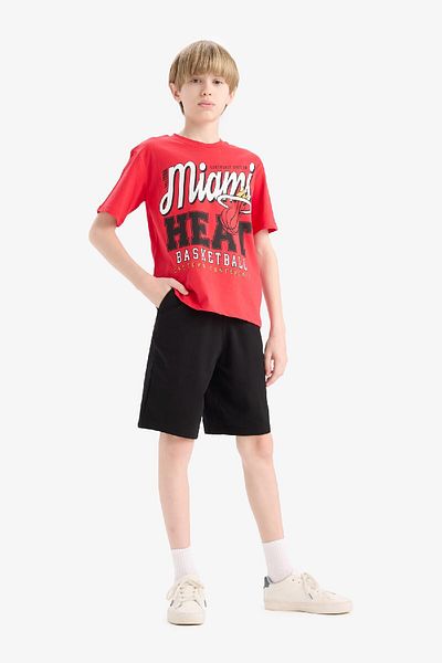 DeFacto Boy's Elastic Waist Basic Plain Shorts B5867A825Sm