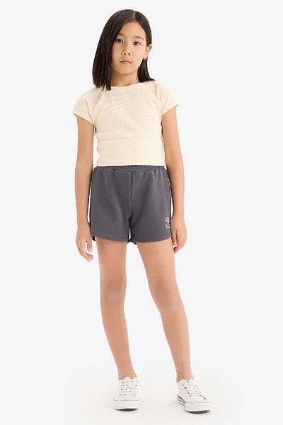 DeFacto Girl's Elastic Waist Printed Shorts E0729A825Hs