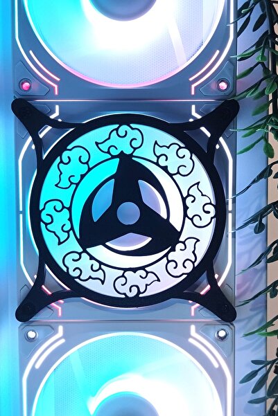 Caseybox Uchiha Itachi Sharingan Gözü 120x120mm Siyah Çerçeveli Pc Aksesuarı ...