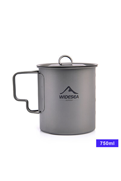 Choice كوب تيتانيوم 750 مل من Widesea للتخييم، كوب تيتانيوم، أدوات مائدة سياح...