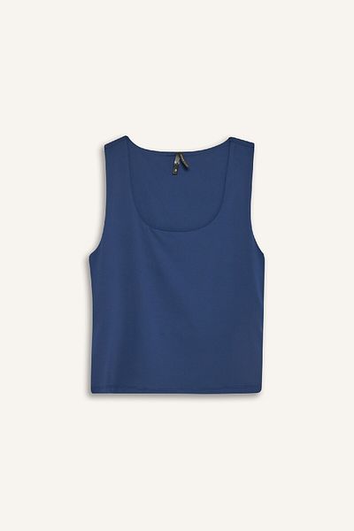 DeFacto Slim Fit Slim Fit Basic Basic Square Collar Tank Top C2622ax25sp