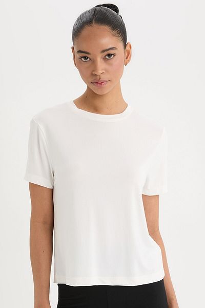 DeFacto Standard Crew Neck - Athlete's Solid Short Sleeve T-Shirt