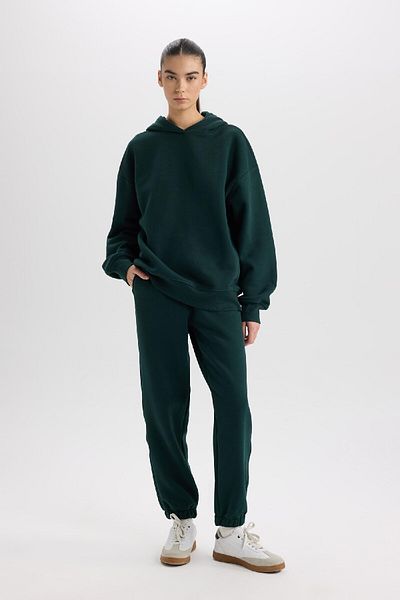 DeFacto Relax Fit Hooded Thick Basic Απλό Φούτερ D9935ax24wn