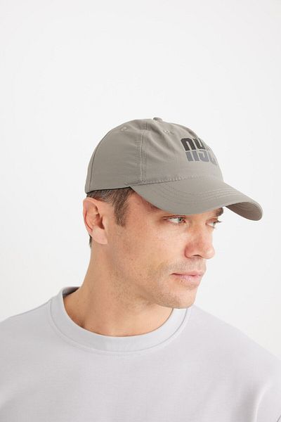 DeFacto Men's Label Printed Woven Baseball Basketball Cap D9207Ax25Sm