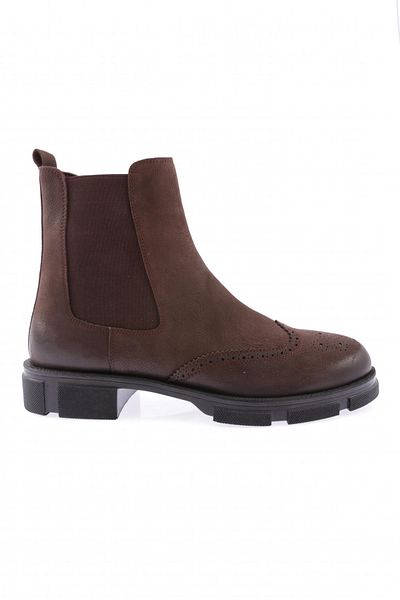 DGN Men's Chelsea Boots Brown-Nubuck Genuine Leather 95123210