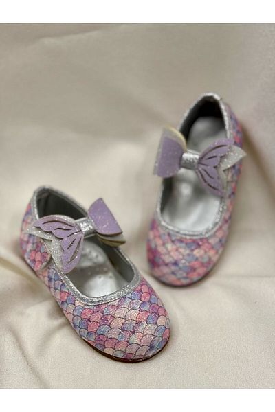 Görkem bebe ayakkabı ve tekstil Mermaid Girl's Velvet Ballet Flats