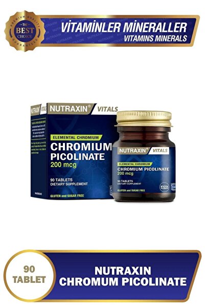 Nutraxin Chromium Picolinate 200 Mcg 90 Tablet Krom Takviyesi 3'Lü