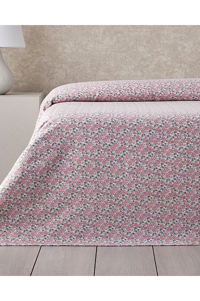 English Home Bright Floral Ecosoft Double Pike 200X220 cm Pink