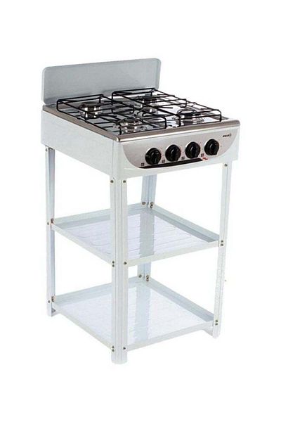 Generic 4-Burner Gas Cooker with Stands KW-38041 Multicolor