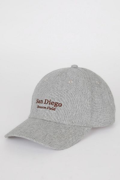 DeFacto Men's Label Printed Woven Baseball Basketball Cap D7821Ax25Sm