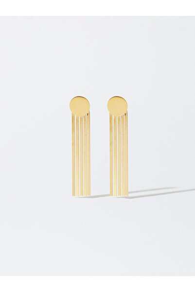 PARFOIS Paslanmaz Çelik Gold Küpe