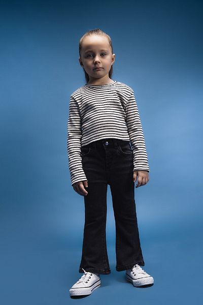 DeFacto Baby Girl Flare Fit Flared Leg Jean Trousers E0417A525Sp