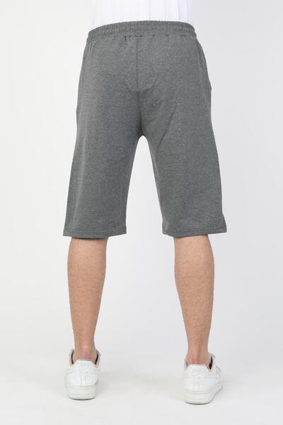 NEW YEAR FİT İki İplik Baskılı Erkek Kapri Şort