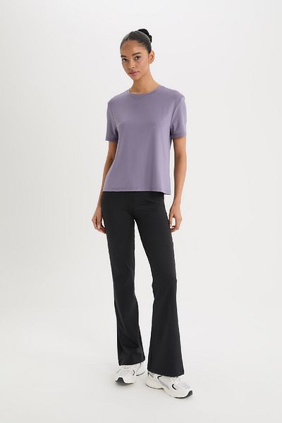 DeFacto Standard Crew Neck - Athlete's Solid Short Sleeve T-Shirt