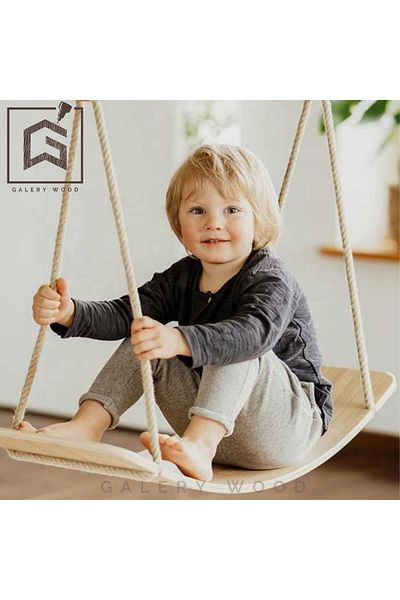 Galery Wood 2 in 1 Both Balance Swing and Activity Board