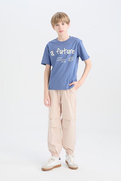 DeFacto Boy's Jogger Standard Leg Parachute Pants D9851A825Sp