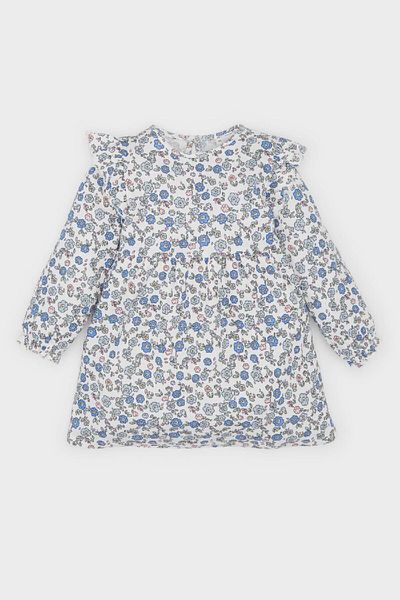 DeFacto Baby-Mädchen-Blumen-Langarm-Waffelkleid D9387A525SP