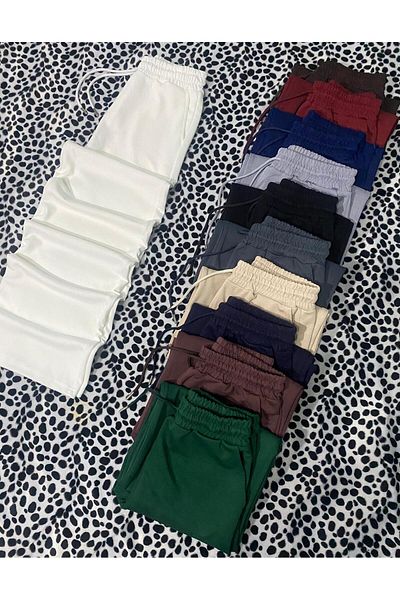 DÜVEN Φούτερ με φαρδύ πόδι Modal ECRU WIDE LEG