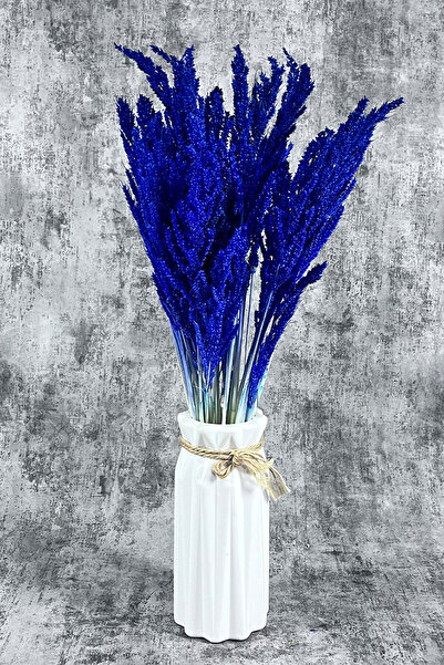 Goya Home زهرة ترتيب مزهرية البرغل باللون الأزرق الداكن