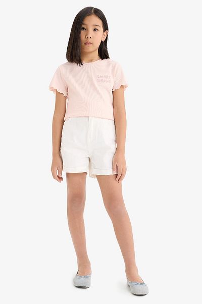DeFacto Girl Slim Fit Crew Neck Tısen D9537A825Sm